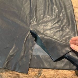 NWOT Faux Leather Knee-length Skirt
